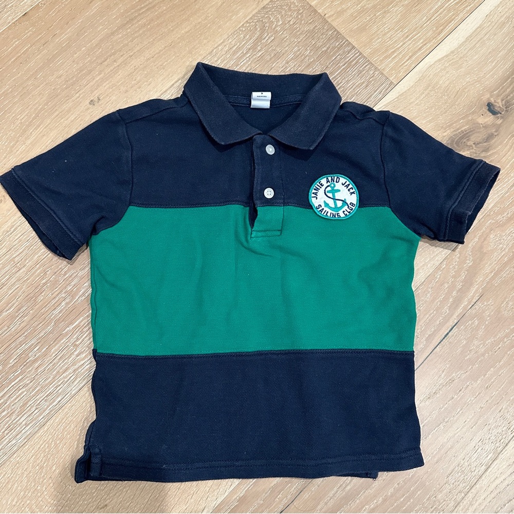 Janie and Jack sailing club polo